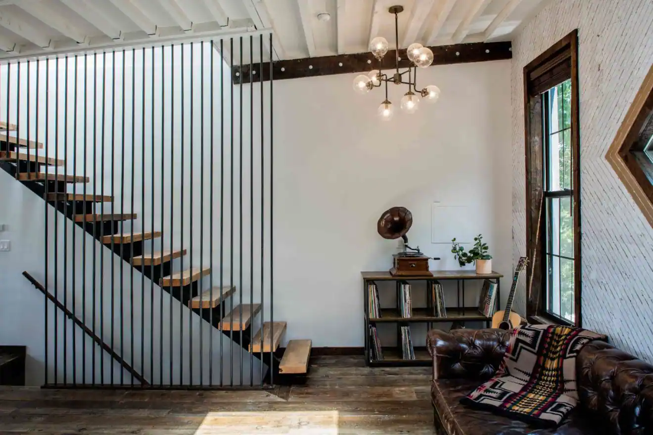 Urban Cowboy Brooklyn Private Townhouse Stairs