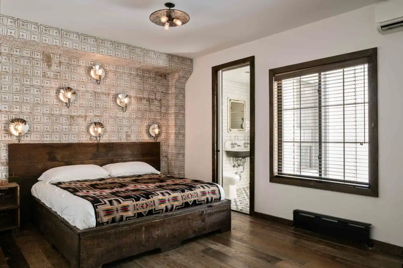 Urban Cowboy Brooklyn Private Townhouse Queen Bedroom Two